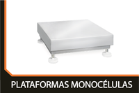 Plataforma industrial de una célula de carga para pesaje compacto y preciso